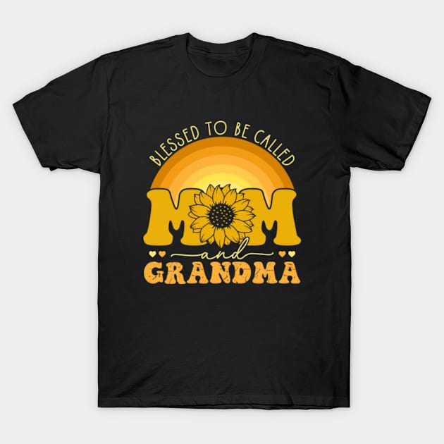 Blessed To Be Called Mom And Grandma T-Shirt by GreenCraft